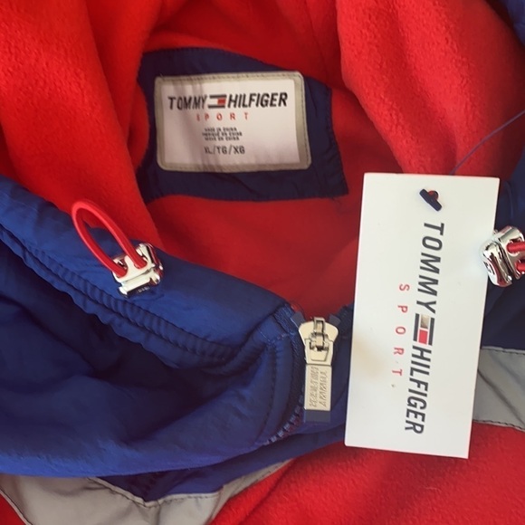 TOMMY HILFIGER POLAR FLEECE HALF ZIP HOODIE - Picture 6 of 7